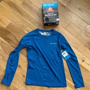 NWT Columbia Omni heat Baselayer Top youth sz M